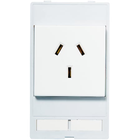 Murrelektronik MODLINK MSDD SINGLE COMBI INSERT USA NEMA 5-15, 1xRJ45 female/female 4000-68000-0090000